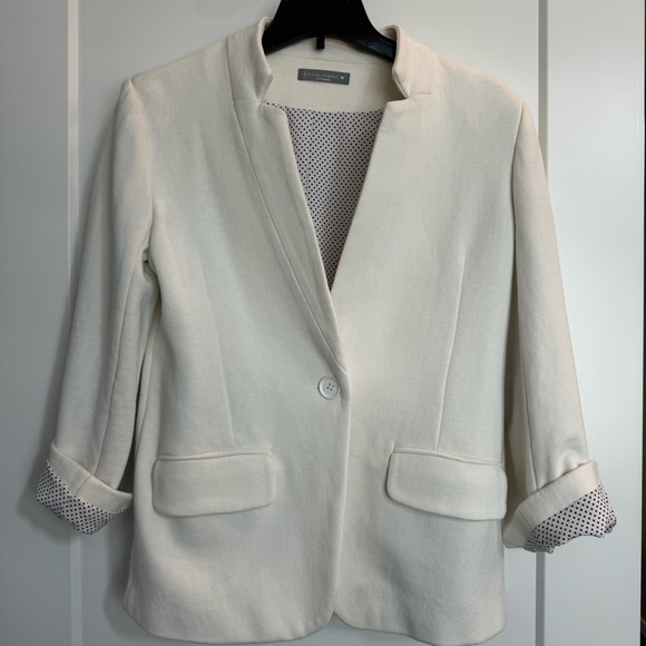Olivia Moon cream knit blazer - Picture 1 of 5